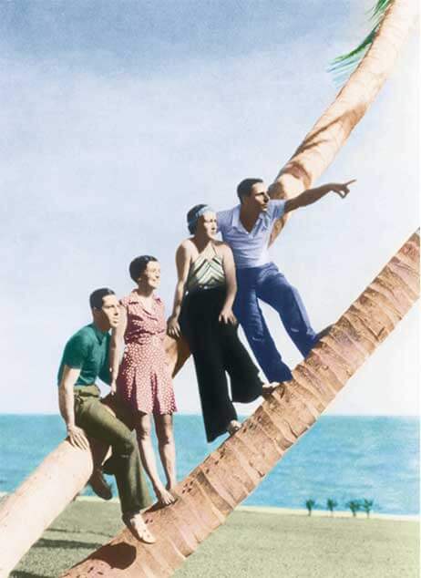 Fulco di Verdura and friends in Palm Beach Florida in 1935
