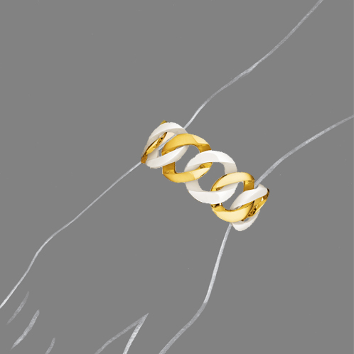 Verdura-Jewelry-Curb-Link-Bracelet-White-Ceramic-Scale-Rendering