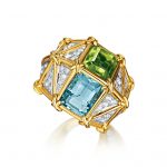 Verdura-Jewelry-Kaleidoscope-Ring-Gold-Diamond-Aquamarine-Peridot-FRONT-150x150